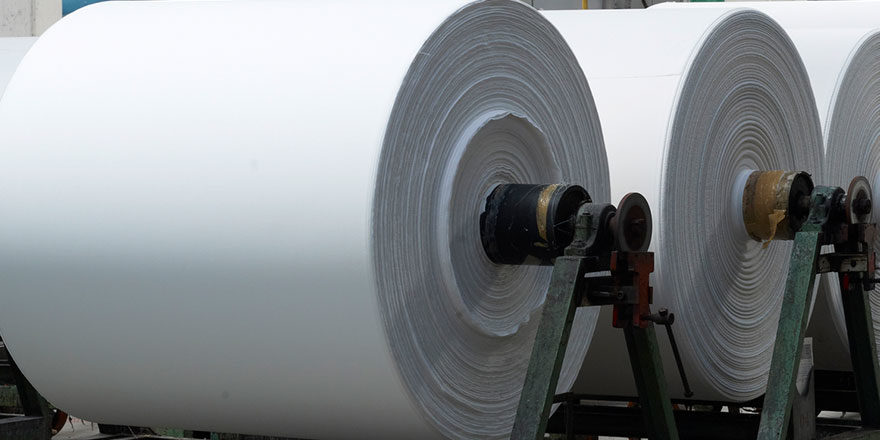 Machinery producing paper rolls